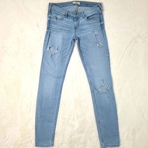 Hollister distressed skinny jeans